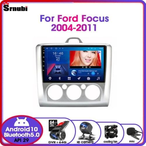 Android10 Car Radio 2DIN For Ford Focus 2 3 Exi MT AT Mk2/Mk3 2004-2011 GPS Navigation DSP Floating window Split Screen MP5 DVD