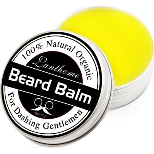 Mans Beard Balm Nourishing Moisturizing Whiskers Beard Care Styling Cream Beard Wax Oil Moustache Cleaning Cream