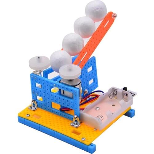 DIY Automatic Ball Pitching Machine Toy School Education Science Project Model New