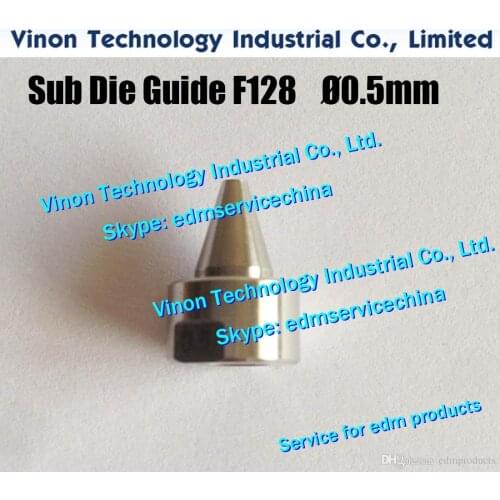 F128 edm Sub Die Guide Ø0.5mm A290-8102-X620 for Fanuc A,B,C,iA,iB,iC,iD A290.8102.X620, A2908102X620 0.5mm Ceramic Guide 24.56