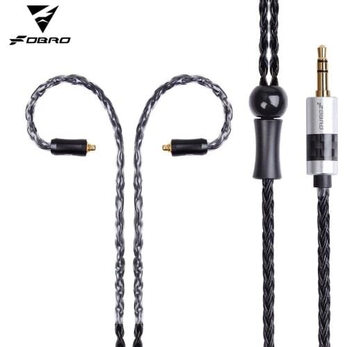 FDBRO 16 Cores 2.5/3.5/4.4mm Silver Plated Earphone Upgrade Wire Headphone MMCX Cable SE425 SE535 IE80 IM 2Pin 0.78mm A2DC Cable
