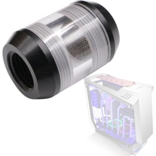 G1/4'' Inner Thread Water Cooling Flow Meter Filter G1/4 Inner Thread Fine Screen Funnel Shaped Filter Computer Cooling