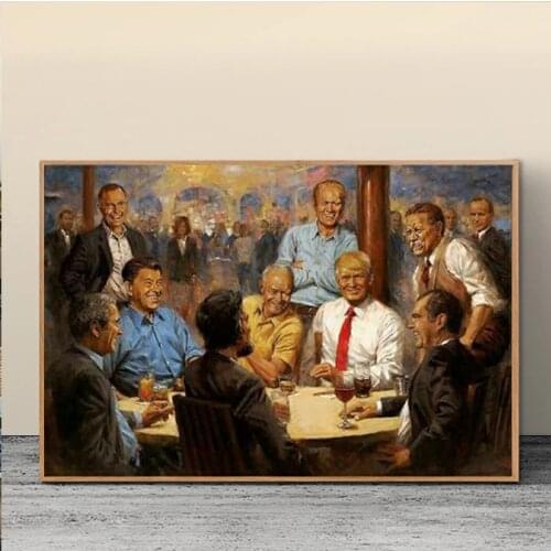 GX007 New Donald Trump President Hot Painting Great USA Poster Prints Art Silk Light Canvas Wall Picture For Home Room Decor