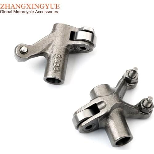 2pc Scooter Rocker Arm for Vespa GTS150 Primavera150 Sprint150 946 GTS Sprint 150cc 3V 4-Stroke 1A003237R 1A003238R