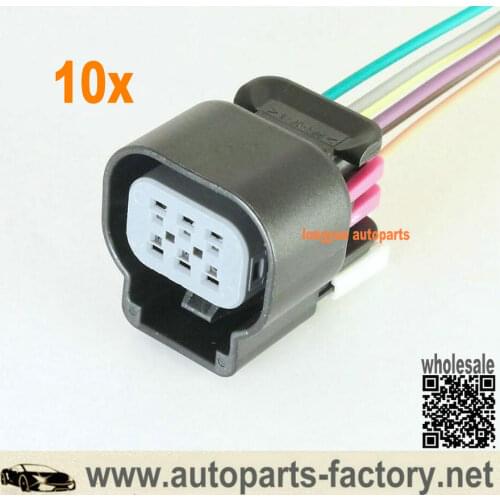 Longyue 10pcs 6 Wire Throttle Body Actuator Connector Pigtail Plug for GM L99 LS2 LS3 LS7