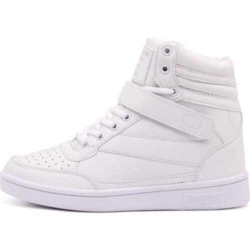Spring Autumn Woman Vulcanize Shoes Fashion Breathable High Top Sneakers Women Casual Platform Shoes Outdoor Skateboard Shoes