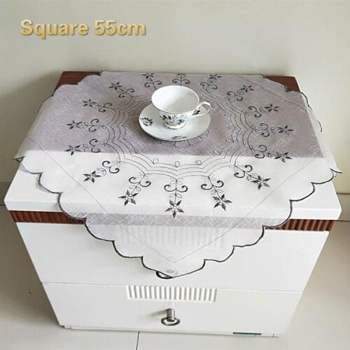 HOT Modern Rustic Style Bamboo Cotton Yarn Placemat Furniture Computer Notebook Dust Cover Balcony Tablecloth Wedding Decoration