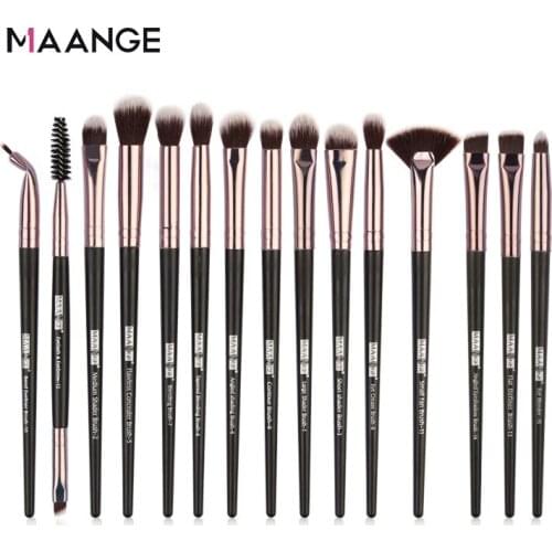 MAANGE Pro 15pcs/lot Makeup Brushes Set Eye Shadow Blending Eyeliner Eyelash Eyebrow Brushes Set For Makeup New Cosmetic