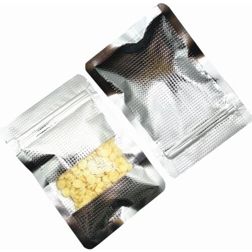 Embossed with Window Aluminum Foil Zip Lock Package Pouch Snack Retails Storage Mylar Zipper Packaging Bags for Tea Nuts Powder