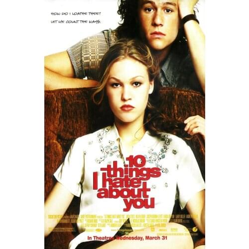 10 Things I Hate About You Movie Art Silk Poster Print 24x36inch
