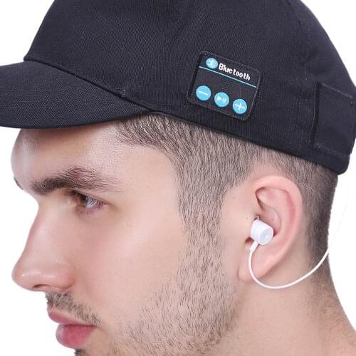 Outdoor Sports Bluetooth Mens and Womens Hat Baseball Cap Men and Women New Headphones Call Music Hat Sun Hat For Running