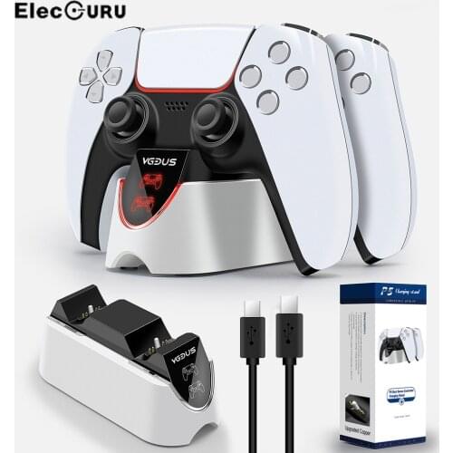 Fast Charging Station for PS5 DualSense Controller - Upgraded Charger Click-in Charging Dock for Playerstation 5 Controller