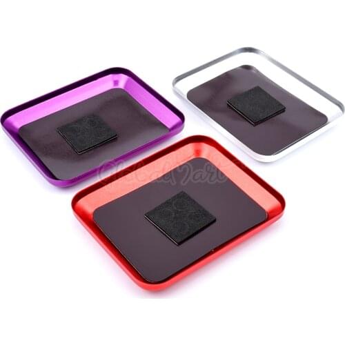 1PCS Aluminum Alloy Magnetic Nut Screw Tray For RC Phone Car Repair Tools Supplies X4YD