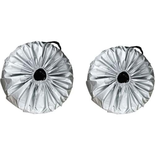 1PCS Tire Cover Case Car Silver Cloth Spare Tire Cover Storage Bags Carry Tire For Cars Wheel Protection Covers 4 Season A0NE