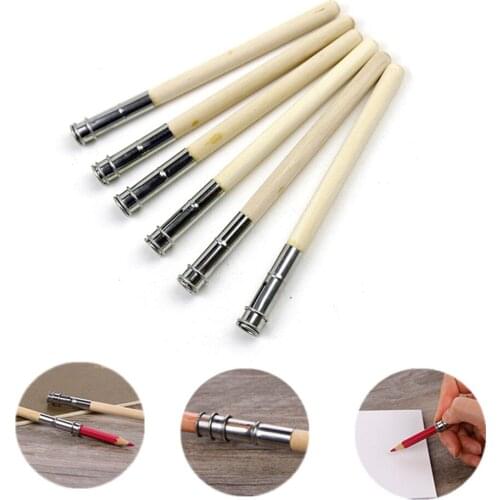 10PCS Log pencil extender, penholder, art sketch extender, student pen cover, pen cap connector
