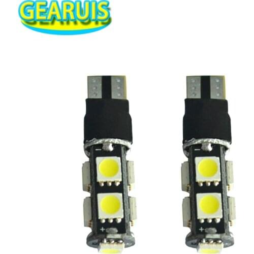 100pcs T10 Lighting and Strobe Flash Mode 9 SMD 5050 LED 194 168 W5W 9SMD Wedge Light Bulb White Blue Red Yellow DC 12V