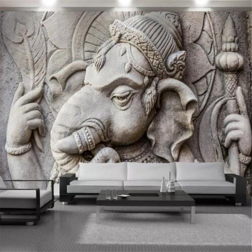 3d Wallcovering Wallpaper Three-dimensional Relief Animal Mural Home Improvement Living Room Bedroom Modern Wallpapers