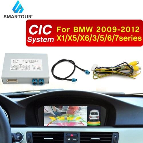 Smartour Car Camera Interface For Bmw CIC 2009-2012 X6 Parking System Retrofit Rear View 360 Camera E60 E90 E70