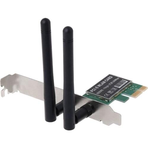 PCI-E 300Mbps Wireless Network Card PCI Express WIFI WLAN Card Adapter with Antennas for PC Computer Accessories
