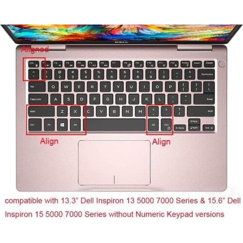 OVY Keyboard Covers for Dell Inspiron 14 5481 5482 5485 5491 2 in 1 5568 5585 Soft TPU Clear Skin Protector waterproof Film New