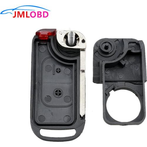 2021New Car Key Case Flip Folding Car Shell Remote Key Fob Case 2Button ForMercedesBenz SLK E113 A C E S W168 W202 W203 HOT