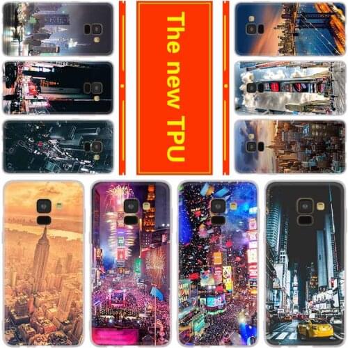 Phone for Samsung Galaxy J6 J4 Plus J8 J3 J7 2018 J5 J3 j7 2017 2016 j6 Prime Cover Case New York City Times Square Beautiful