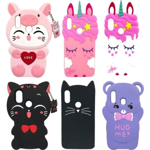 For Xiaomi Mi A2 Lite MiA2 Case Silicone 3D Unicorn Cat Bear Cartoon Soft Phone Cases For Xiaomi Mi A2 Mi A2lite Back Cover
