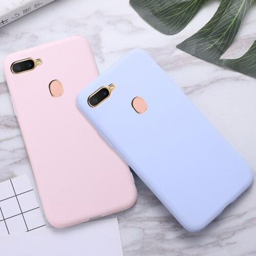Candy Color For OPPO A7 Case Shockproof Soft Silicone TPU Cover For oppo Ax7 Case OPPO A7 Ax7 Fundas 100% New High Quality