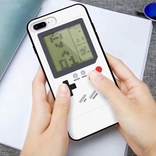 Multifunction Retro Gameboy Tetris Phone Cases for iPhone 11 XS MAX XR X Can Play Blokus Game Console Case For Iphone 6 7 8 Plus