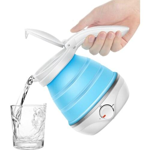 Travel electric kettle mini folding household automatic breaking
