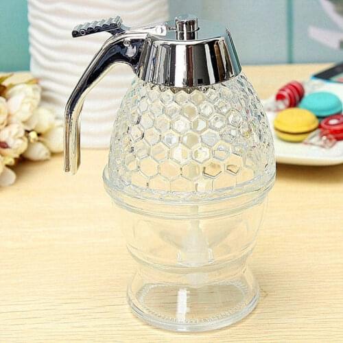 200ml Honey Syrup Dispenser Plastic Vintage Jar without Drip Container Honey Dispenser J2Y