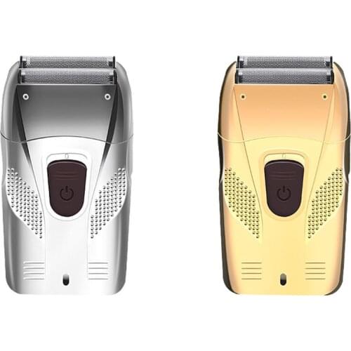 Electric Shaver for Men Razor Hair Removal Beard Trimmer Usb Cable Retro Reciprocating Double Cutter Head