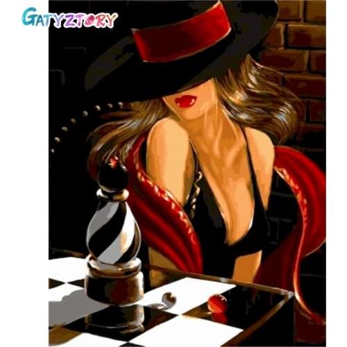 Gatyztory Painting By Numbers Sex Woman Coloring By Numbers Figure Drawing On Canvas Acrylic Paints Home Decoration Framed