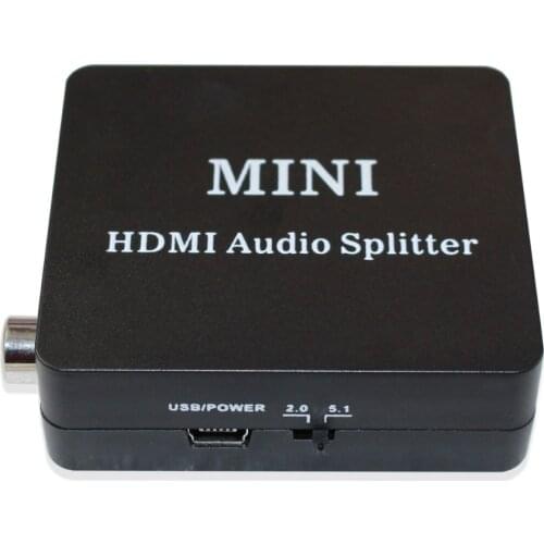 HDMI Converter Audio Splitter HDMI to HDMI SPDIF L/R Audio Video Extractor Converter with usb cable