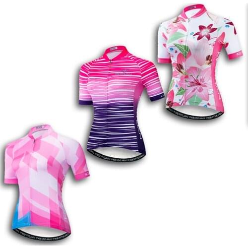 KAIYUAN 2021 Summer Women Breathable Cycling Jersey With Short Sleeves MTB Cycling Equipment Moletom Maillots Camisetas
