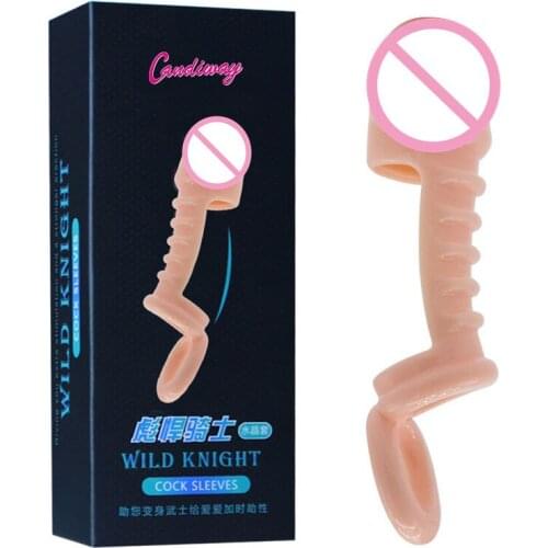 Cock Rings Delay Ejaculation prolonged Cage extender condom Fantasy Ticklers Sex Toys For Men erotic penis shape glans ring