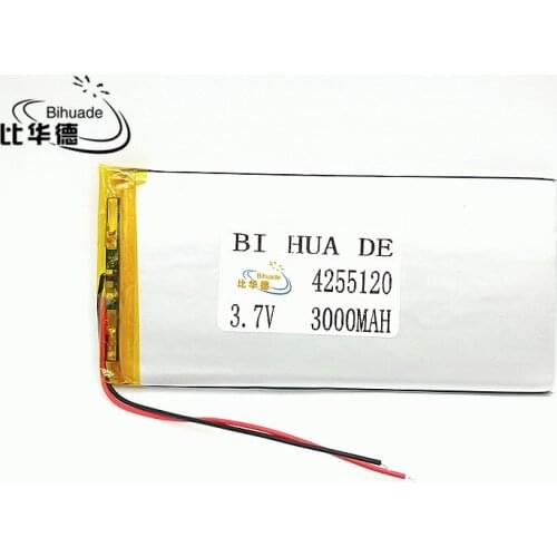Li-Po best battery brand 3.7 V lithium polymer battery 3000 mah ultra-thin high-capacity DIY tablet 4255120