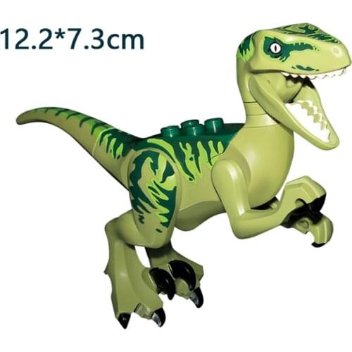 [MOC Hub] Jurassic Dinosaur Building Blocks Toys Park Compatible Major Brand Gifts Simulation Animal Rex Raptor