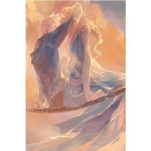 DIY 5D Romantic Diamond Painting Couple Kissing Pink Picture Diamond Cross Stitch Kit Rhinestone Mosaic Hand Embroidery Gifts