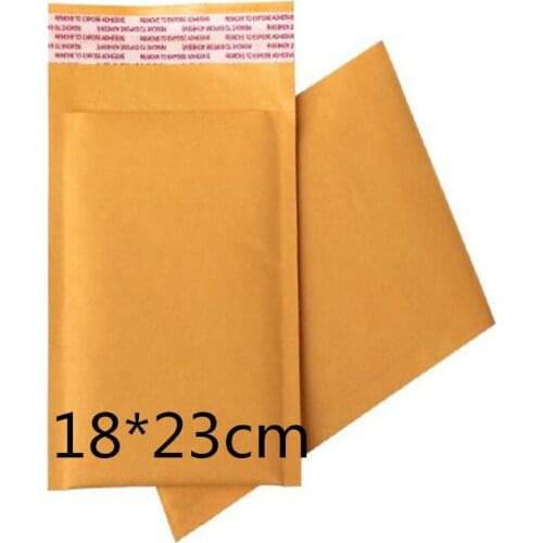 Wholesale 18*23cm Kraft Paper Bubble Bag Padded Mailer Bags Blank Air Mail Envelopes Factory Directly