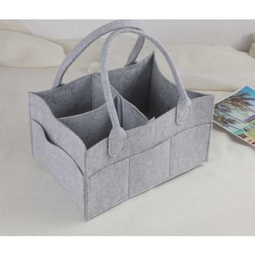 Baby Diaper Wipes Bag Caddy Infant Nappy Organizer Basket Nursery Storage Polyester Bin Durable Practical Eco-friendly