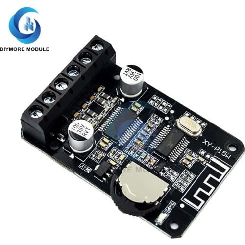 XY-P15W Bluetooth 5.0 Amplifier Board DC 8-24V 10W 15W 20W High Power Digital Amplifier Module Audio Stereo AMP Sound Board