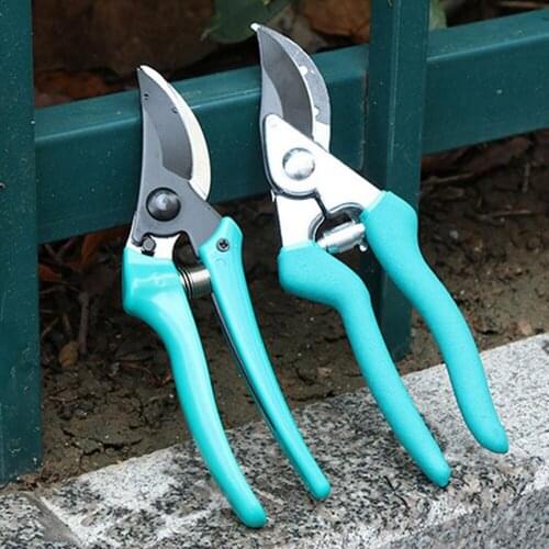 Portable Shears Pruner Stainless Steel Pruning Scissors Bypass Sharpener Clipper for Orchard Potted Plants Prunning Cutter Tool