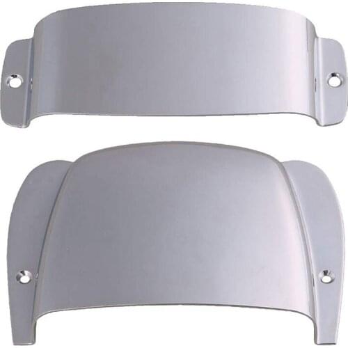 Practical Alloy Bass Bridge Cover with Pickup Cover for PB Precision Bass Guitar Musical Instrument Parts - Silver