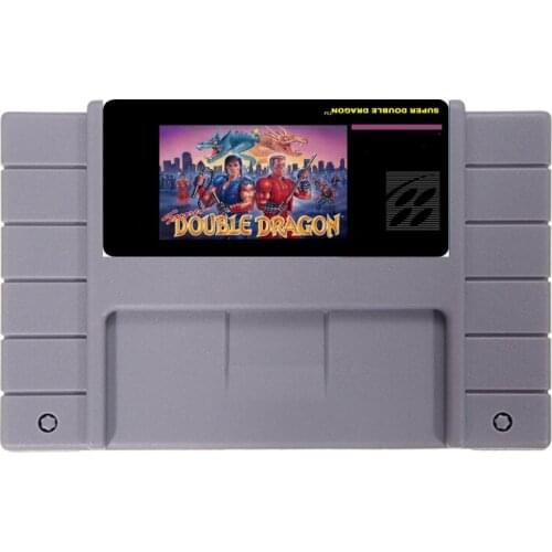 SUPER DOUBLE DRAGON 16 bit NTSC Big Gray Game Card For USA Version Game Player