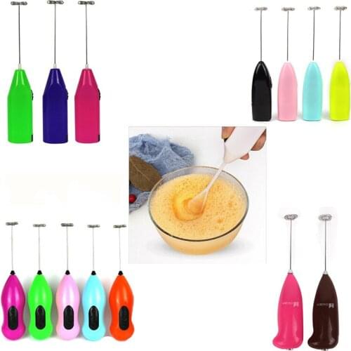 1pc Electric Egg Beater Milk Drink Coffee Whisk Mixer Shaker Frother Foamer Mini Handle Stirrer Practical Kitchen Cooking Tool
