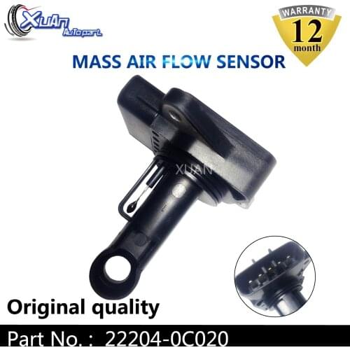 XUAN MAF MASS AIR FLOW METER SENSOR 22204-0C020 For Toyota Tacoma Yaris Tundra FJ Cruiser 4Runner Prius Corolla Matrix For Lexus