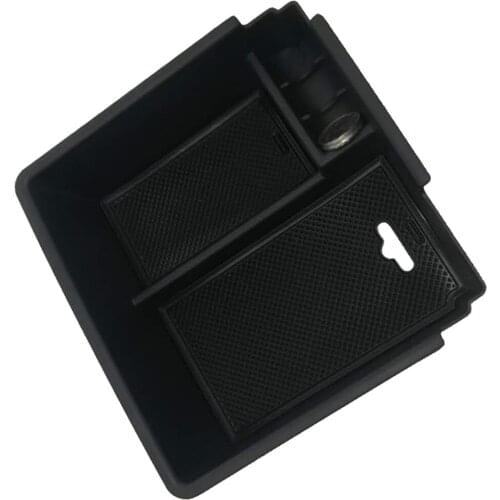 Replacement For Ford Ranger 2015-2018 Center Console Armrest Stowing Box Organizer Tidying Storage Tray Pallet