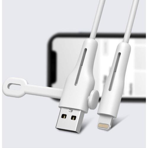 For iPhone Charger Cable Protective Wrap Data Line Wire Protector Winder Protection Soft Silicone Cable Protector For iPhone USB