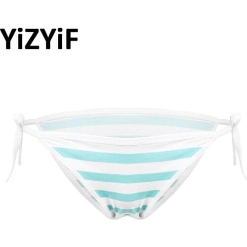 Womens Panties Japanese Style Cute Stripe Bikini Briefs Elastic Waist Or Tie-on Wasit Cotton Briefs Underwear Women Underpants